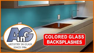 Colored glass kitchen backsplashes  design amp installation [upl. by Nowad]