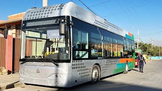 Presentan en Cochabamba el bus modelo para el transporte público urbano [upl. by Olnay4]