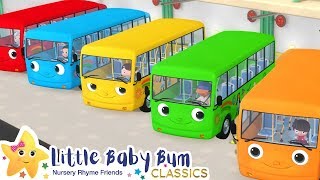 Color Bus Song  More Nursery Rhymes amp Kids Songs  Learn with Little Baby Bum  ABCs and 123s [upl. by Kassi]