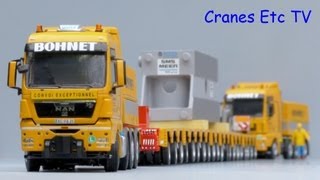 WSI MAN TGX  TGA  Scheuerle Trailer Bohnet by Cranes Etc TV [upl. by Ternan269]