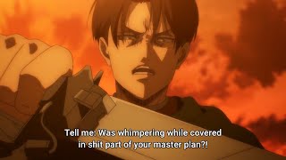 Levi Being Savage Levi Shows Zeke No Mercy  Attack on Titan Season 4 [upl. by Reeves]