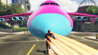 ULTIMATE FLASH MOD vs ANGRY PLANES MOD GTA 5 Funny Moments [upl. by Ion]