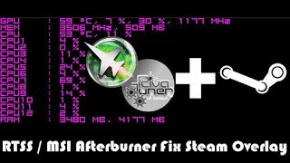 Enable Steam Overlay with Rivatuner Statistics RTSS  MSI Afterburner OSD [upl. by Docilu902]