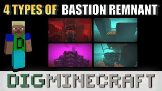 4 Types of Bastion Remnant in Minecraft [upl. by Gabrila707]