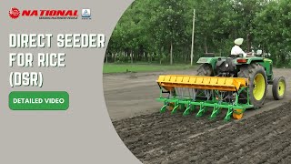 National Direct Seeder for Rice DSR English [upl. by Annahsohs916]