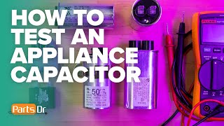 How to test amp troubleshoot appliance capacitors [upl. by Nilson294]