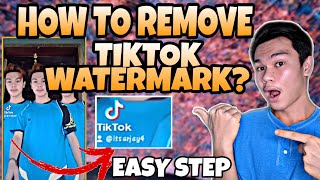 HOW TO REMOVE TIKTOK WATERMARK USING CAPCUT EASY STEP ARJAY PAJARON [upl. by Phelan]