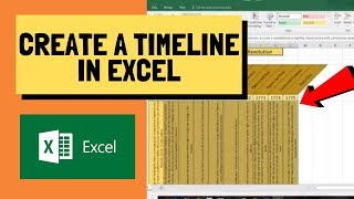 Create a Timeline in Excel  A Helpful Illustrated Guide [upl. by Nightingale]