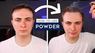 How To Use Hair Powder Men  Hair Powder Tutorial [upl. by Oralle]