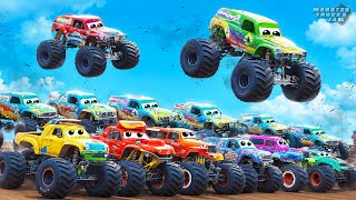 Monster Jam Madness Insane Monster Trucks Longest Air Jump Ever Epic Crashes and Stunts Freestyle [upl. by Alisen]