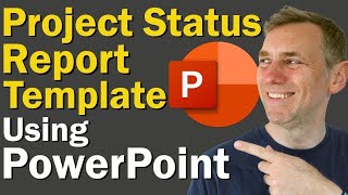 How to Make a Project Status Report Template with PowerPoint  Simple Design Tutorial [upl. by Rachaba]