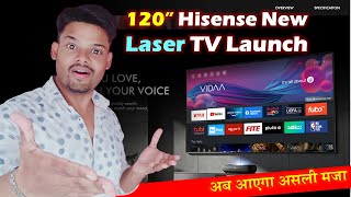 Hisense 120 INCH 4K Smart Laser TV Launch in India  4K Smart Laser TV Hindi [upl. by Otsirc]