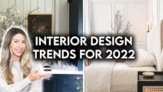 TOP 10 INTERIOR DESIGN  HOME DECOR TRENDS FOR 2022 [upl. by Zetram]