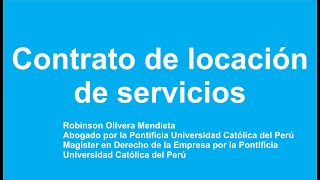 Contrato de locación de servicios [upl. by Han]