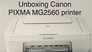 Unboxing Canon PIXMA MG2560 printer [upl. by Haroppiz]