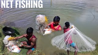 Best cast net fishing  Catching Big fish catching big the with Cast net  Net fishing [upl. by Llorrad]