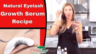 Natural Eyelash Growth Serum Recipe  how to grow eyelashes fast  VitaLife Show Episode 305 [upl. by Einyaj]