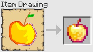 Minecraft But Any Item You Draw You Get [upl. by Ibrad90]