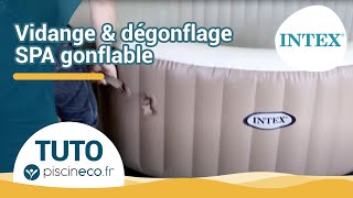 TUTO Vidange et dégonflage pour hivernage d’un spa Intex [upl. by Agarhs972]