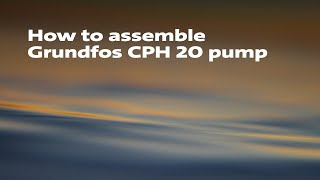 How to assemble Grundfos CPH 20 pump [upl. by Kalmick]