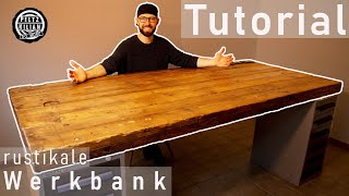 Tisch aus Holz selber bauen  DIY  Upcyling [upl. by Robillard]