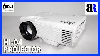 DR J Professional HI04 Projector Unboxing  Set Up [upl. by Enytnoel443]