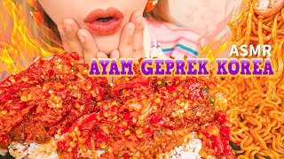 IDE BARU CEO GEPREK💡ASMR AYAM GEPREK KOREA PEDESNYA DOBEL AMBYAR 🔥 ASMR Indonesia [upl. by Nitsug]