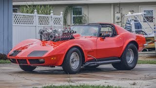 Twin Supercharged PRO STREET Corvette [upl. by Virginie]