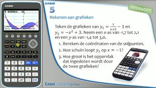 Casio fxCG50  Video 5 Rekenen aan grafieken [upl. by Seilenna]