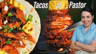 How to make AMAZING TACOS al PASTOR  Mexicanstyle pork tacos cooked on a TROMPO  Villa Cocina [upl. by Alyose464]