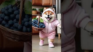 The akita dogs want grape juice but funny akita funnyvideo [upl. by Shirah]