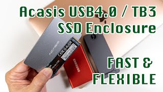 BEST USB40  Thunderbolt 3 External SSD Enclosure from Acasis  Fast and Flexible [upl. by Anitnamaid]