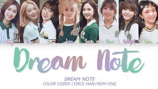 DreamNote  Dream Note Color Coded Lyrics HANROMENG [upl. by Caresse]