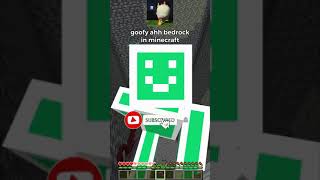 goofy ahh bedrock in minecraft 🛏️🪨💀 [upl. by Lertnahs]