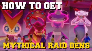 HOW TO GET VICTINIGENESECTVOLCANION AND DIANCIE MAX RAID POKEMON SWORD AND SHIELD RAID DEN UPDATE [upl. by Glen783]