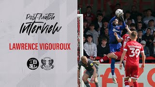 quotI saw Theo and thought why notquot  Lawrence Vigouroux on Orient win at Crawley Town [upl. by Asus]