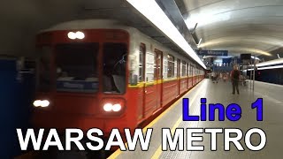 🇵🇱 Warsaw Metro  Line M1  Metro w Warszawie  Linia M1 2018 [upl. by Rustice]