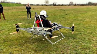 POV Piloting Jetson Electric quotFlying Carquot Personal Aerial Vehicle [upl. by Amick]