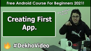 Creating Our First Android App with APK  Android Tutorials in Hindi 2 [upl. by Lebanna]