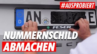 Nummernschild abmachen 🚗👍 [upl. by Kurtz]