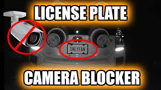 Infrared Camera Blocking License Plate Frame  Tutorial  How To [upl. by Sherilyn]