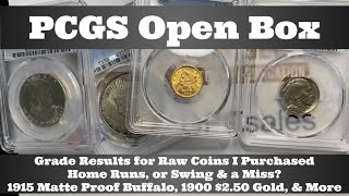 PCGS Grade Results for Raw Coins I Purchased  Home Runs or Swing amp a Miss 1915 Proof Buffalo [upl. by Charissa]