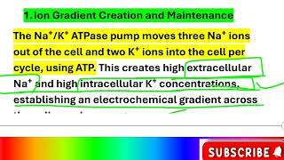 🔥Role of NaKATPase in Osmoregulation 📚💯✔️ science ignou msc msczoology msc ignouuniversity [upl. by Dinesh385]