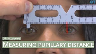 OT skills guide Measuring pupillary distance PD [upl. by Natka]