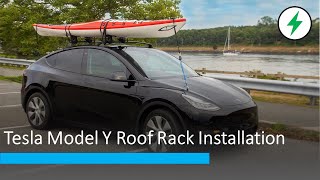 Tesla Model Y Roof Rack Installation Guide Step by Step [upl. by Alekehs722]