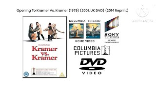 Opening To Kramer Vs Kramer 1979 2001 UK DVD 2014 Reprint [upl. by Ikairik763]