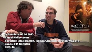 Kritik Der Marsianer  Rettet Mark Watney Filmbesprechung mit Arne und Henry [upl. by Jochbed]