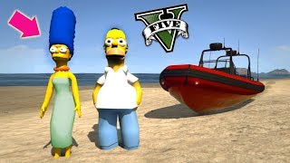 ATRAPANDO A HOMERO SIMPSON   GTA V [upl. by Belia]