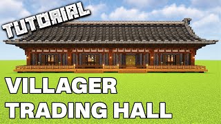 Aesthetic Villager Trading Hall  Minecraft Tutorial [upl. by Allrud812]