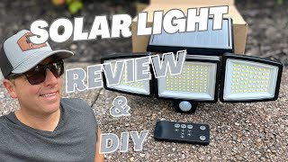 Ultimate Solar Light Review Tuffenough Solar Outdoor Lights 2500LM  Installation Guild [upl. by Nnylyar]